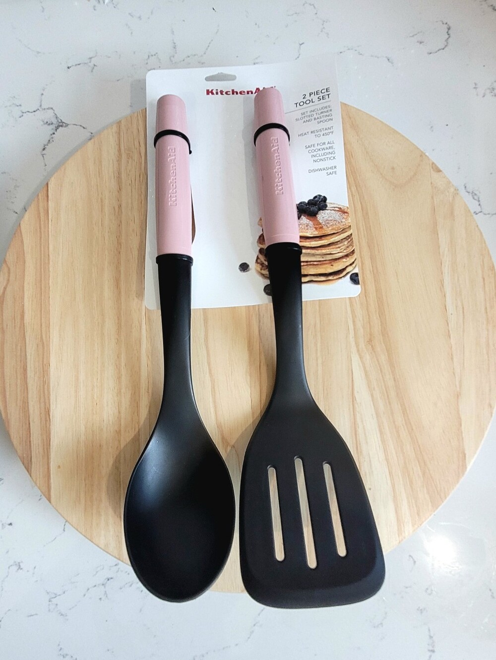 KitchenAid Pink 2-Piece Tool Set - Spoon & Turner Matte Dried Rose
